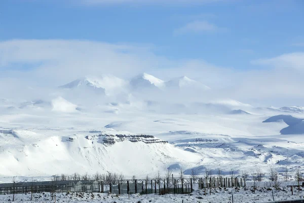 설 산 풍경, 아이슬란드 — 스톡 사진