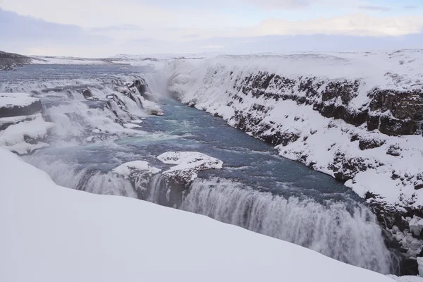 Berühmter Wasserfall Gullfoss, Island — Stockfoto