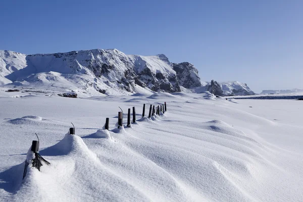 Paysage hivernal Vik, Islande — Photo