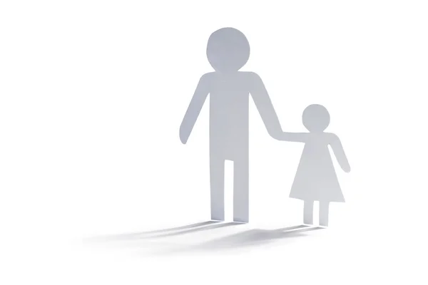 Padre single con figlia — Foto Stock