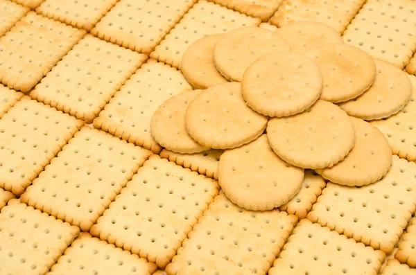 Crackers crispy biscuits — Stock Photo, Image