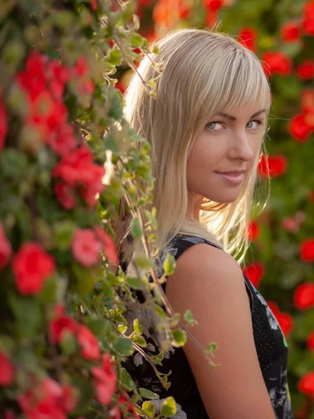 Young Beautiful Woman Enjoying Summer Day Stock Image