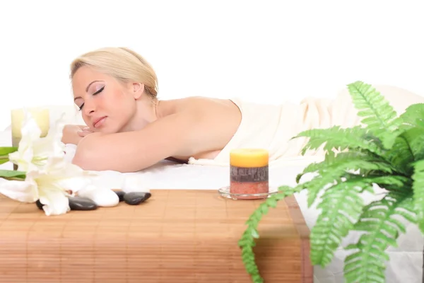 Mooie vrouw krijgen spa — Stockfoto