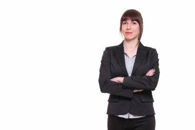 iş kadını gülümseyen, beyaz arka plan