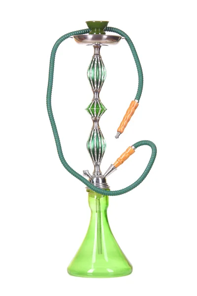 Simple green hookah isolated on a white — Stock Photo, Image