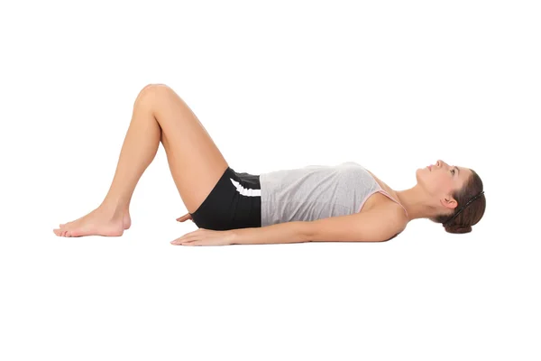 Young woman training yoga — Stock Photo, Image