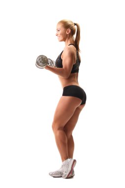 erkek dumbbells ile