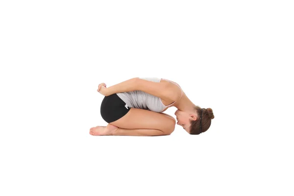 Kvinna träning yoga — Stockfoto