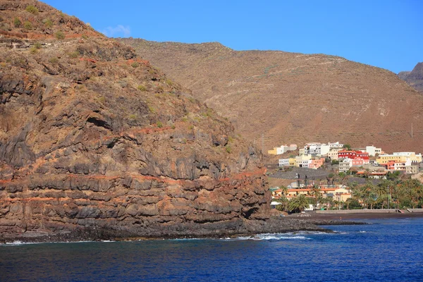 Hamnen och staden San Sebastian — Stockfoto