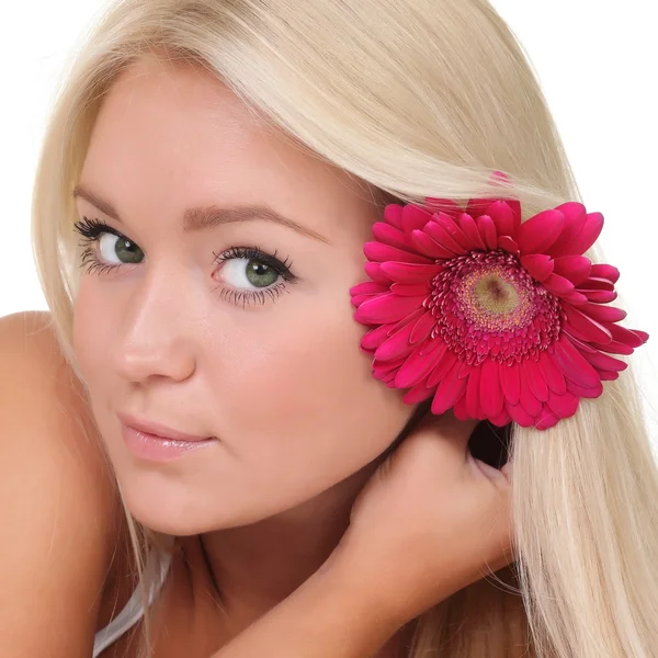 Portrét roztomilé blondýny — Stock fotografie