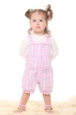 Güzel küçük bir kızın portresi..