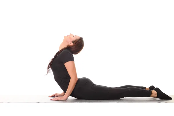 Flexibla flicka gör yoga — Stockfoto