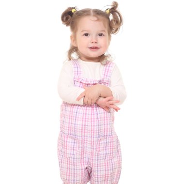 Güzel küçük bir kızın portresi..