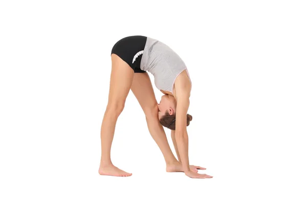 Kvinna träning yoga — Stockfoto