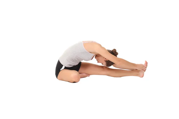 Perempuan pelatihan yoga — Stok Foto