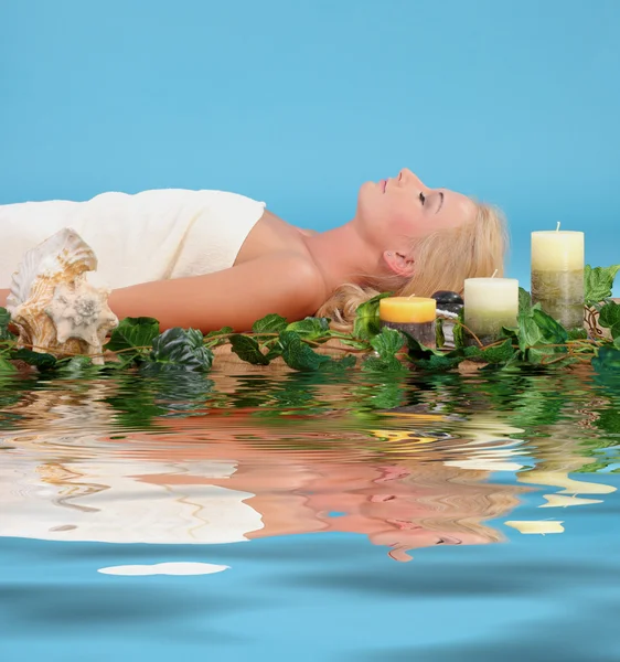 Spa vrouw — Stockfoto