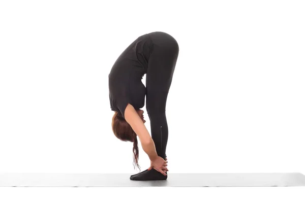 Woman training yoga — Stock Photo, Image