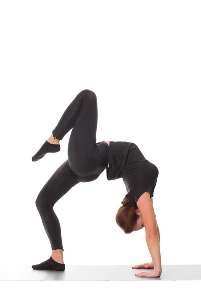Nő edzés jóga — Stock Fotó