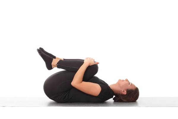 Woman training yoga — Stock Photo, Image