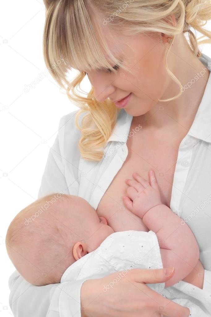 mother breast feeding her child