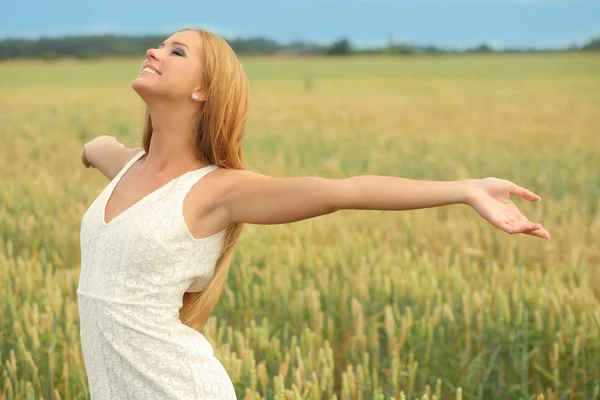 Free happy woman — Stock Photo, Image