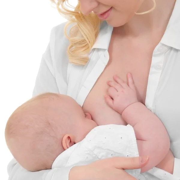 Madre amamantando a su hijo —  Fotos de Stock