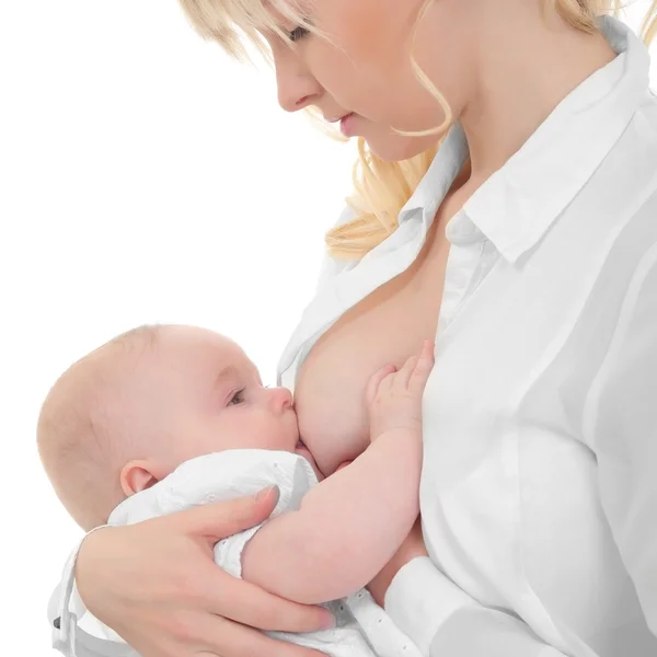 Mother breast feeding her child — Stock Photo, Image