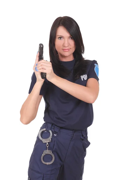 Kvinnlig polis — Stockfoto