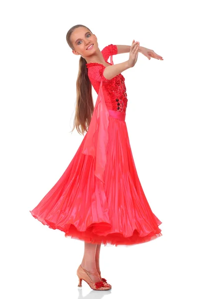 The Latino dancers in ballroom — Stock Photo, Image