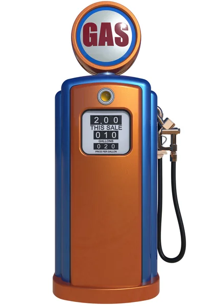 Retro gas pump 3d gör — Stockfoto