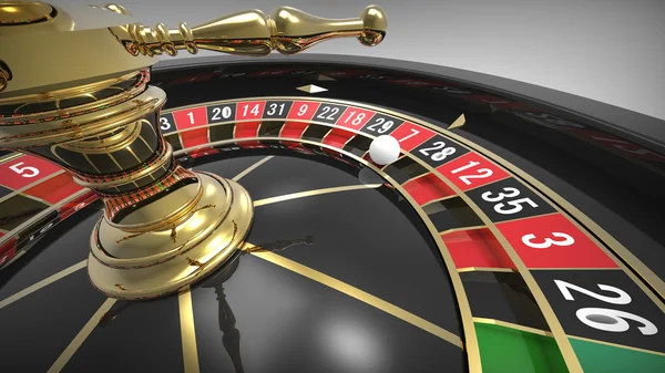 Casino roulette wheel — Stock Photo, Image