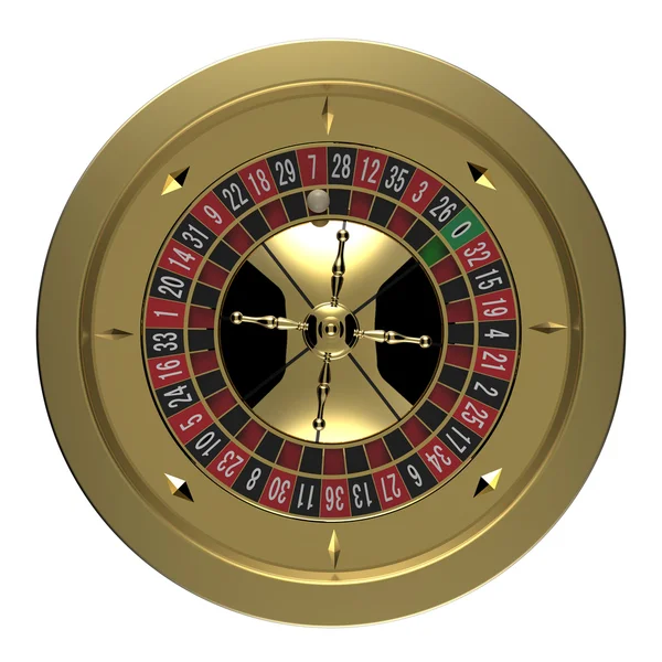 Casino roulette wheel — Stock Photo, Image