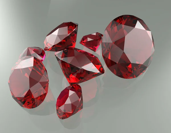 Gemstones 3d render — Stock Photo, Image