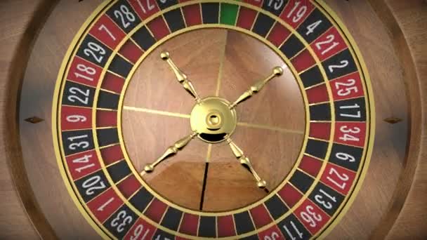 Casino Roulette Wheel — Stock Video