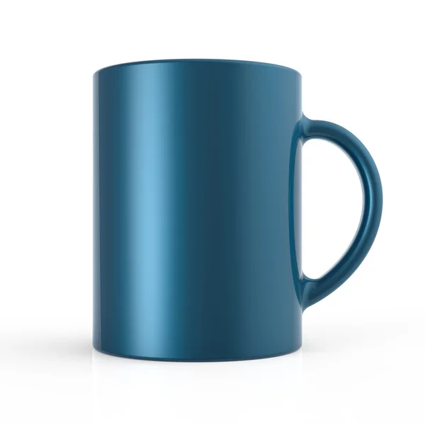 Taça azul render — Fotografia de Stock