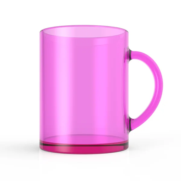 Transparent rose tasse rendu — Photo