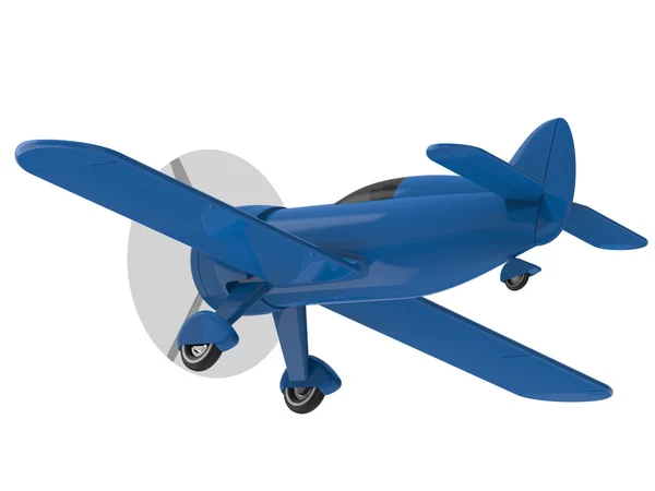 Propeller plane isolated on white. 3D render — Stock Photo, Image