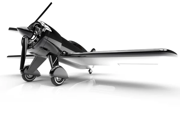 Propeller plane isolated on white. 3D render — Stock Photo, Image