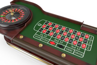 Casino rulet tekerleği 3d render