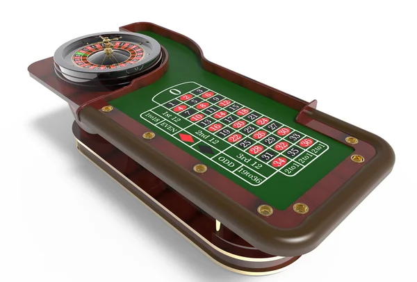 Casino roulette wheel 3D render — Stock Photo, Image