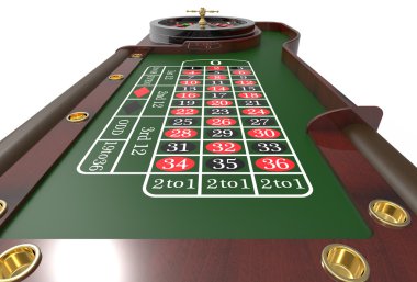 Casino rulet tekerleği 3d render