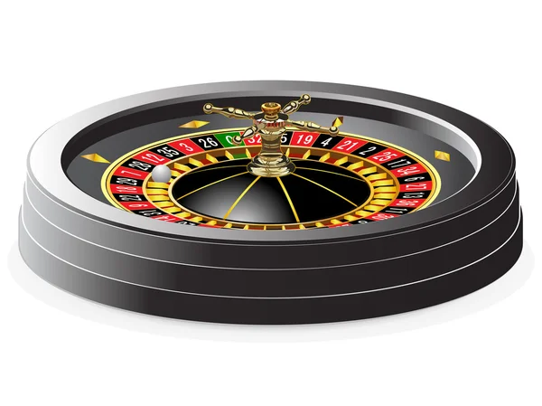 Ruota della roulette del casinò — Vettoriale Stock