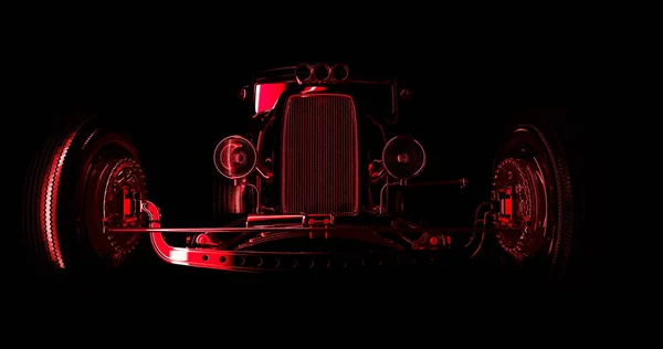 Hot Rod render 3d — Fotografia de Stock