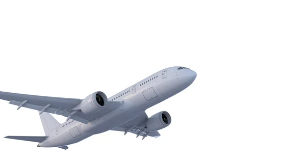 Avion Jet commercial rendu 3D — Photo