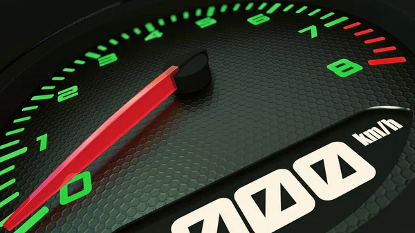 Приборная панель гоночного автомобиля 3D Animation — стоковое фото