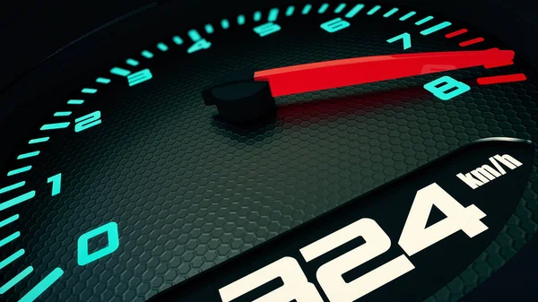 Racing Car Dashboard Animação 3D — Fotografia de Stock