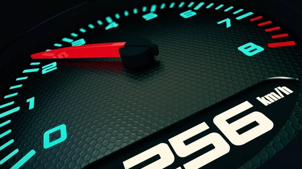 3D animace palubní desky závodního auta — Stock fotografie