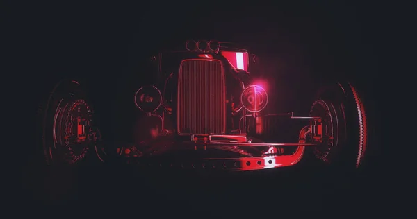 Hot Rod 3D render — Stock Photo, Image