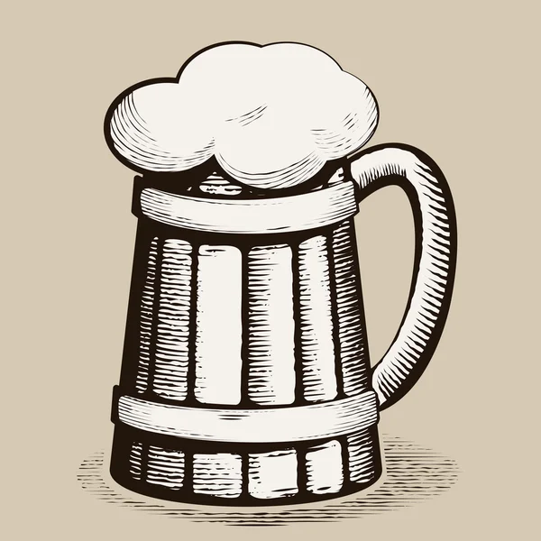 Caneca de cerveja — Vetor de Stock