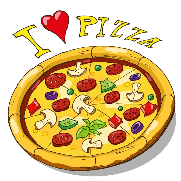 Пицца — стоковый вектор